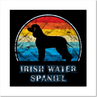 Irish Water Spaniel Vintage Design Dog Posters and Art